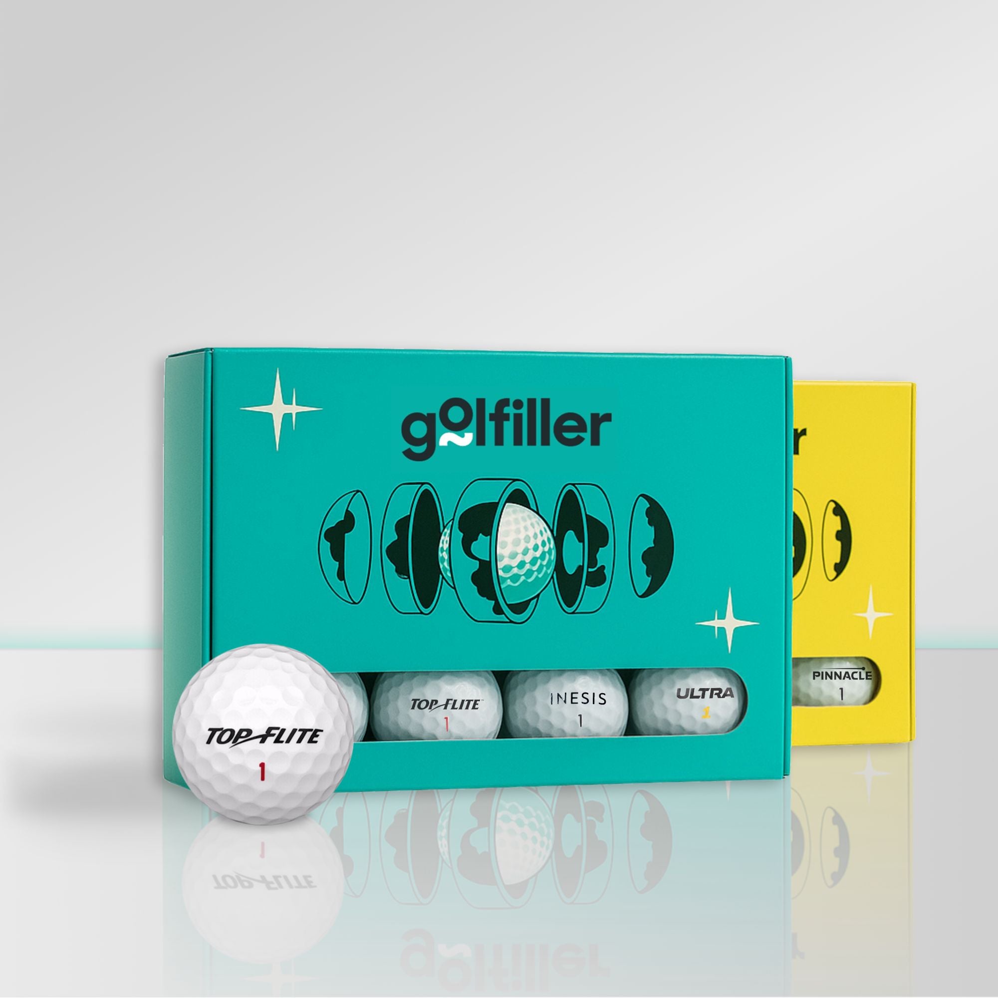 Golfbälle-Set - Mix Marken- & Modelle - ANFÄNGER